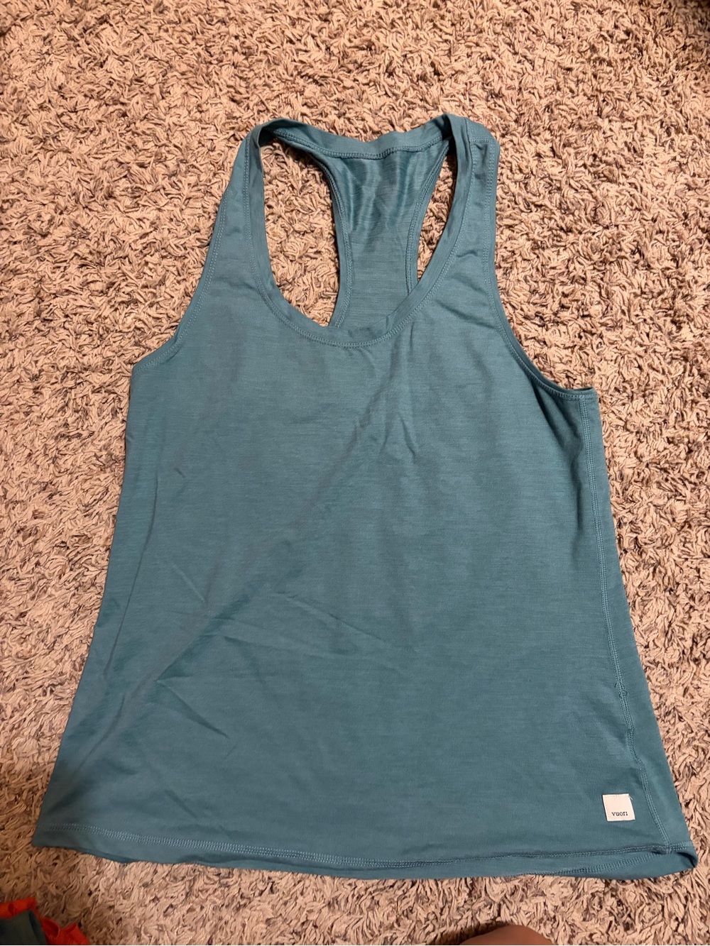 Vuori Teal Racerback Tank